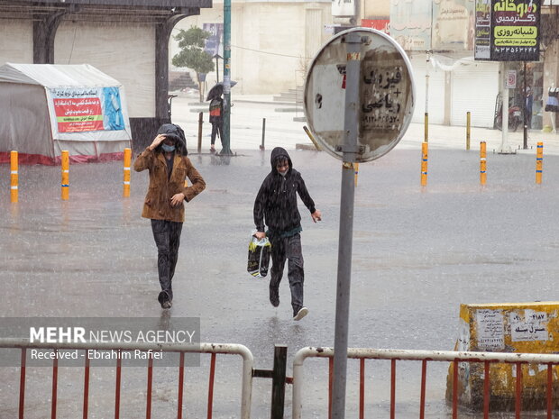 بارش باران در بندرعباس