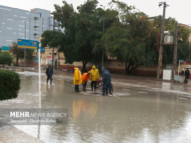 بارش باران در بندرعباس