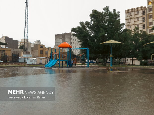 بارش باران در بندرعباس