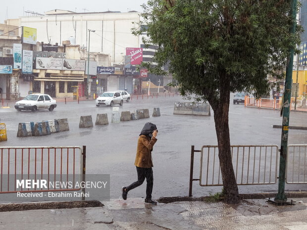 بارش باران در بندرعباس