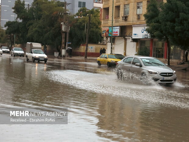 بارش باران در بندرعباس