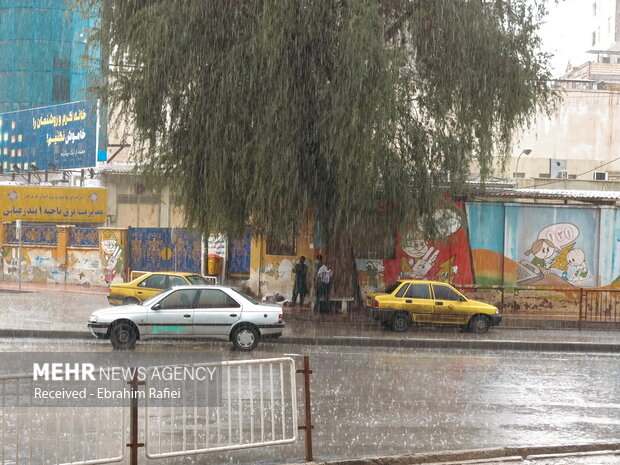 بارش باران در بندرعباس