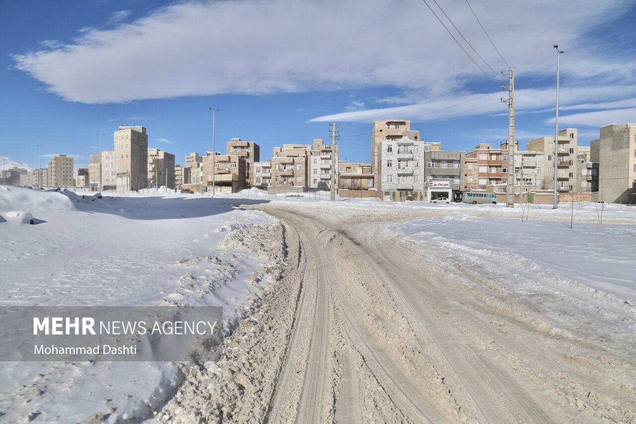 وضعیت معابر اردبیل ۴روز پس از بارش برف