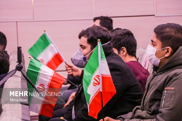 ایین نواختن زنگ چهل وسومین سالگرد پیروزی انقلاب اسلامی