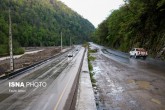 برف و باران در جاده‌های ۲ استان/ ترافیک پرحجم ۲محور منتهی به تهران
