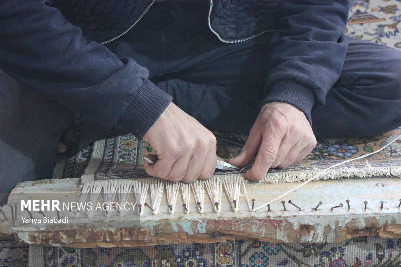 رونق قالیشویی در آستانه نوروز