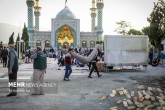 تصاویر / نماز عید سعید فطر در امام زاده پنج تن لویزان