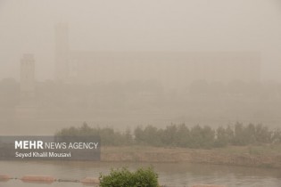 کاهش دید افقی در ۷ شهر خوزستان / دید افقی در بستان به ۵۰ متر رسید