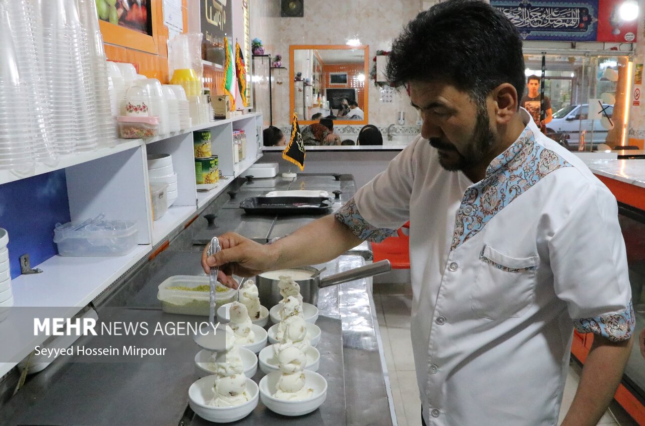 شیر یخ، بستنی سنتی افغانستان