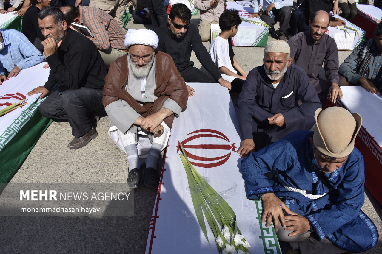 بازگشت پیکر مطهر ۳۵ شهید دوران دفاع مقدس از طریق مرز شلمچه