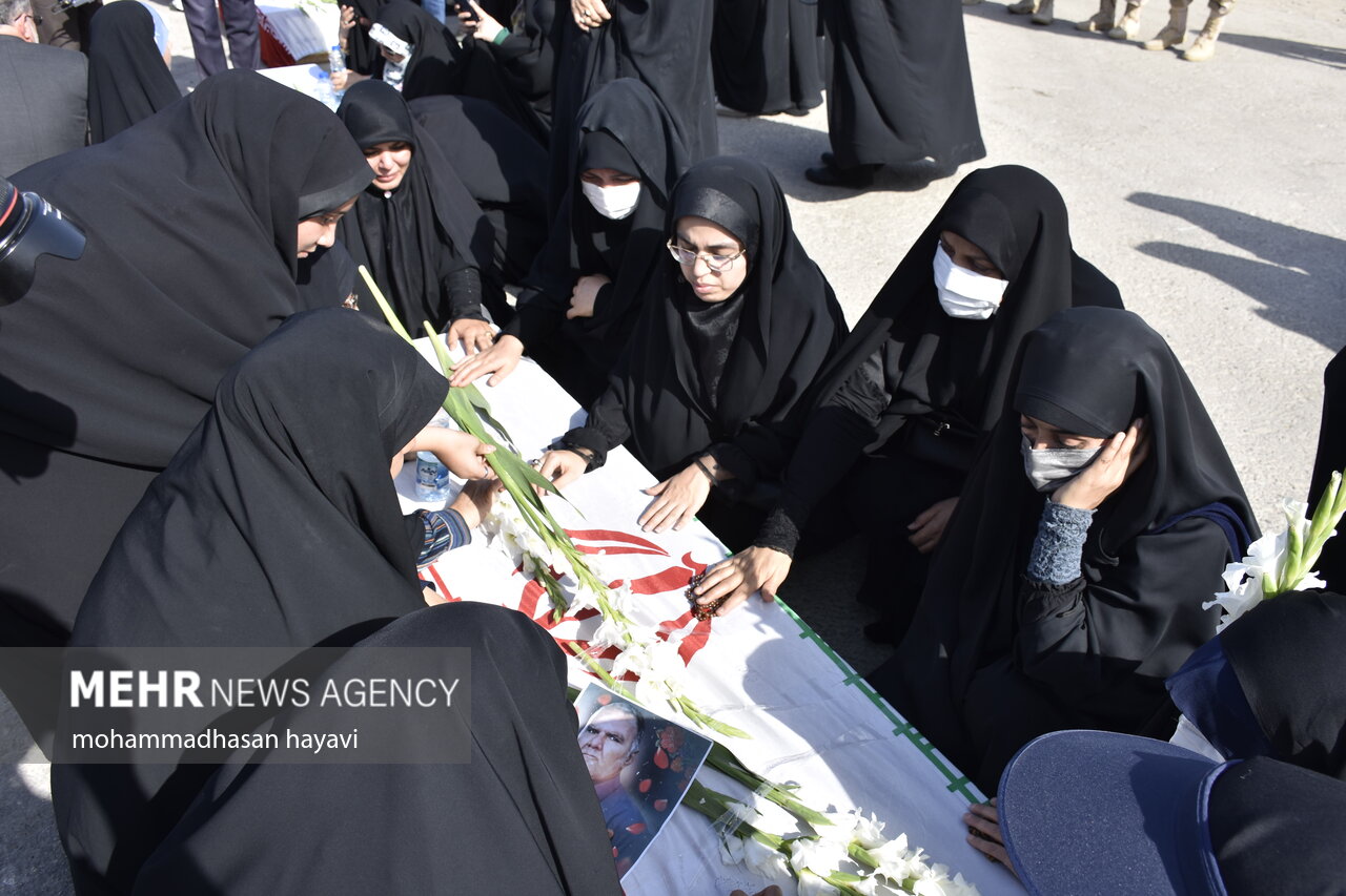 بازگشت پیکر مطهر ۳۵ شهید دوران دفاع مقدس از طریق مرز شلمچه