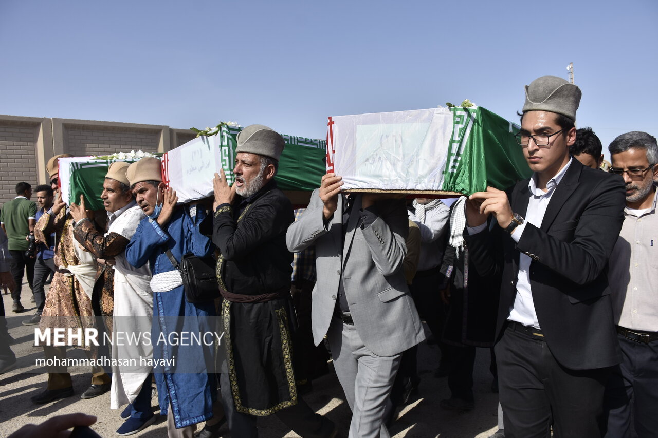 بازگشت پیکر مطهر ۳۵ شهید دوران دفاع مقدس از طریق مرز شلمچه