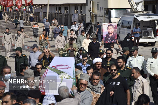 بازگشت پیکر مطهر ۳۵ شهید دوران دفاع مقدس از طریق مرز شلمچه