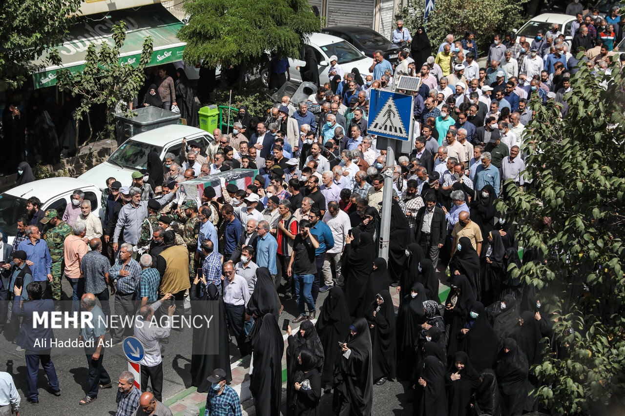 مراسم تشییع پیکر کونیکو یامامورا (سبا بابایی) تنها مادر شهید ژاپنی دفاع مقدس صبح روز یکشنبه ۱۲ تیرماه ۱۴۰۱ در مسجد انصار الحسین منطقه نیرو هوایی تهران برگزار و به سمت بهشت زهرا بدرقه شد