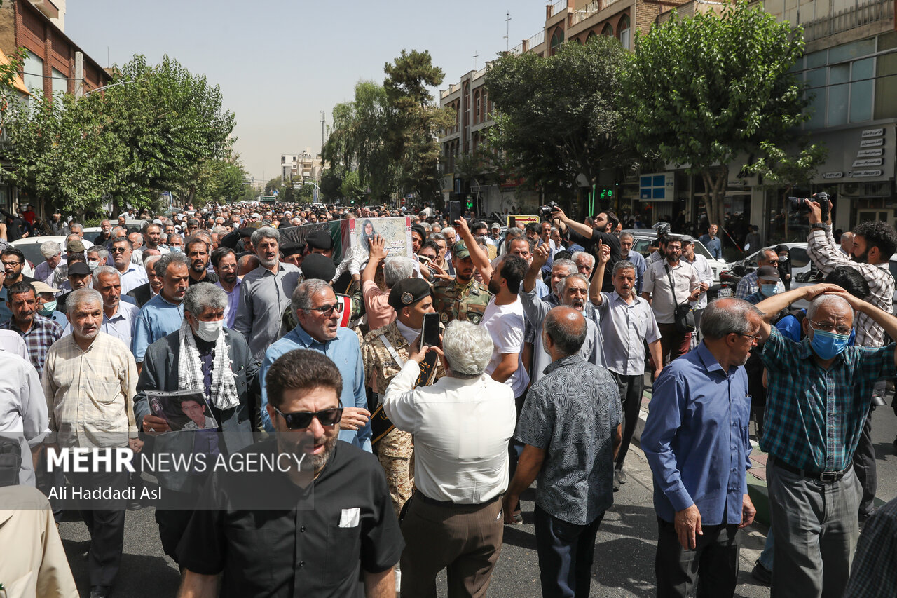 مراسم تشییع پیکر کونیکو یامامورا (سبا بابایی) تنها مادر شهید ژاپنی دفاع مقدس صبح روز یکشنبه ۱۲ تیرماه ۱۴۰۱ در مسجد انصار الحسین منطقه نیرو هوایی تهران برگزار و به سمت بهشت زهرا بدرقه شد