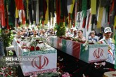 تصاویر / مراسم تشییع دو شهید گمنام در باشگاه انقلاب تهران
