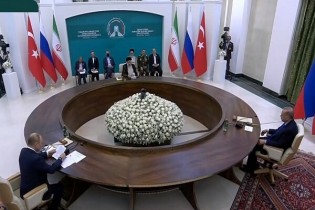 بیانیه مشترک رؤسای جمهور ایران، روسیه و ترکیه منتشر شد