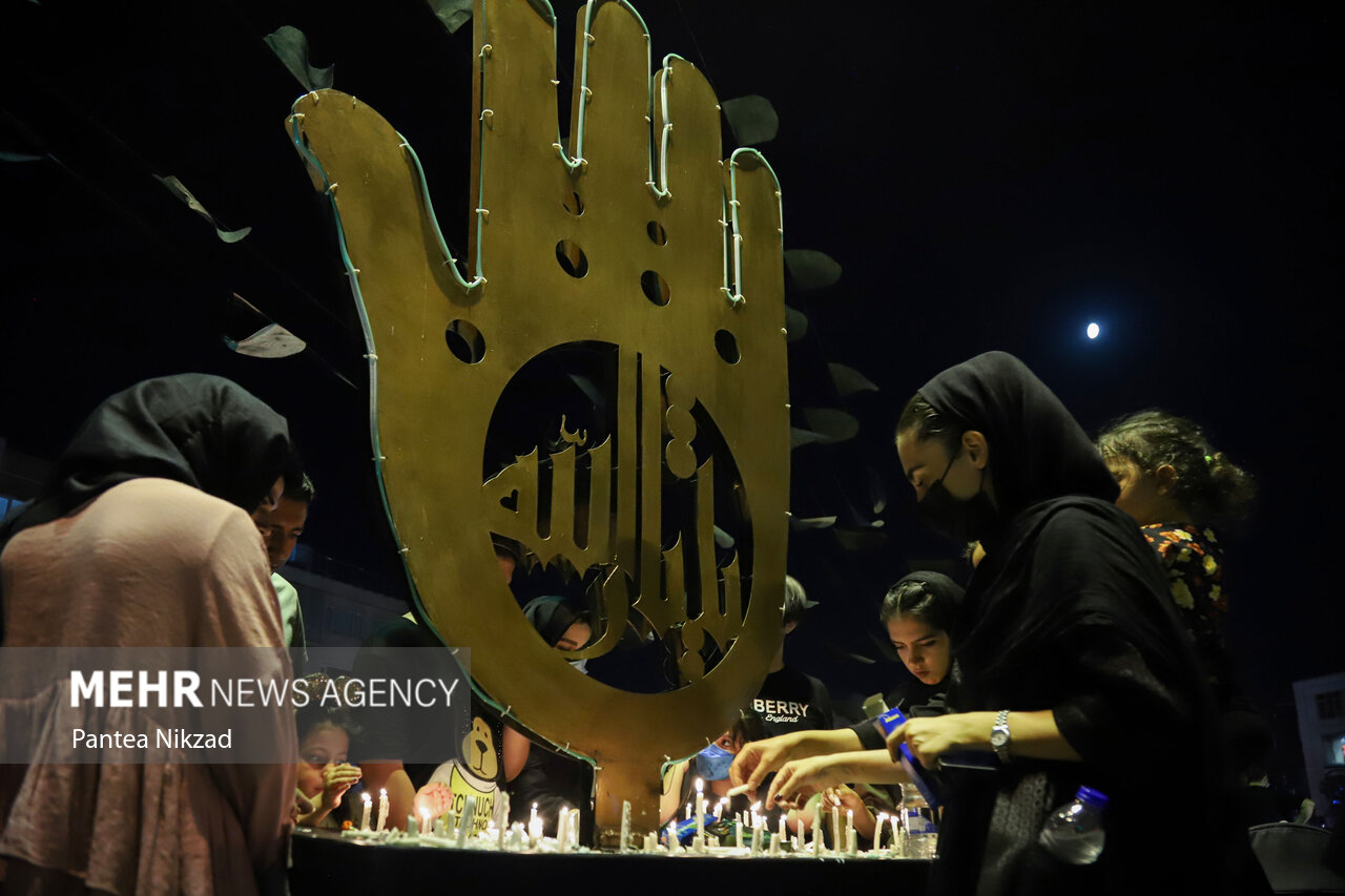 مراسم شام غریبان حسینی شامگاه دوشنبه  در نقاط مختلف شهر تهران برگزار شد