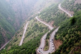 جاده چالوس از فردا به مدت ۲ روز مسدود است