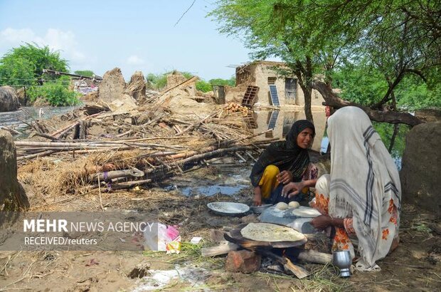 وقوع سیل در پاکستان