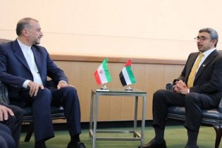 دیدار امیرعبداللهیان با وزیر امور خارجه امارات متحده عربی