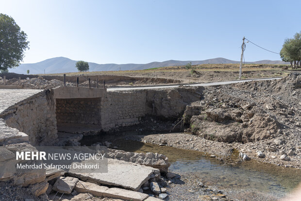 روستای بارده ۲ماه پس از سیل