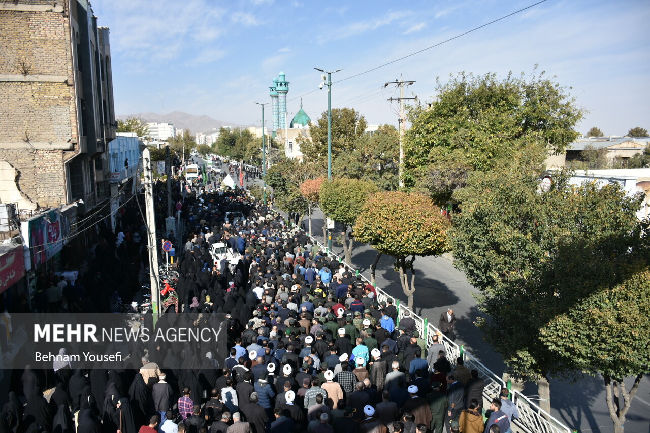 مراسم وداع و تشییع پیکر مطهر شهید مدافع وطن سجاد فراهانی