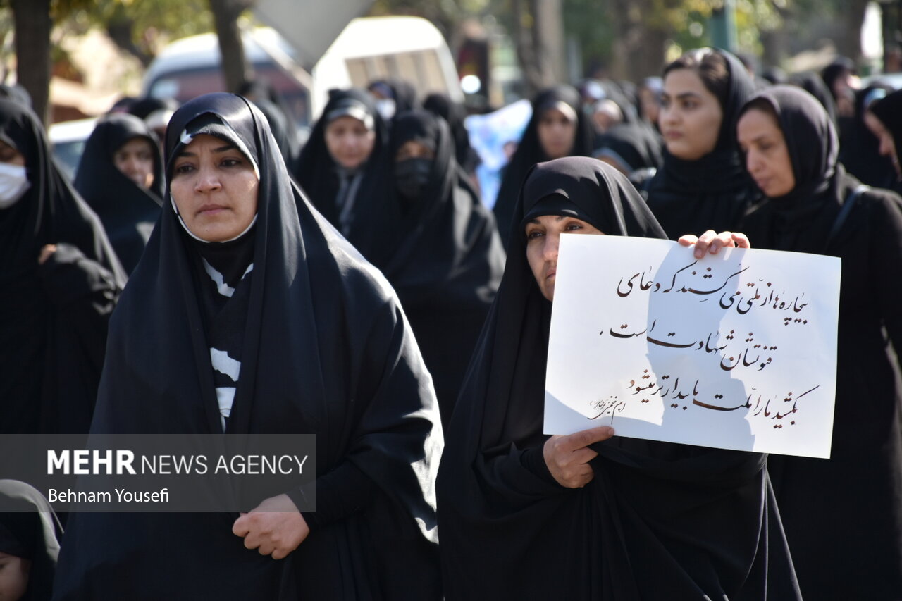 مراسم وداع و تشییع پیکر مطهر شهید مدافع وطن سجاد فراهانی