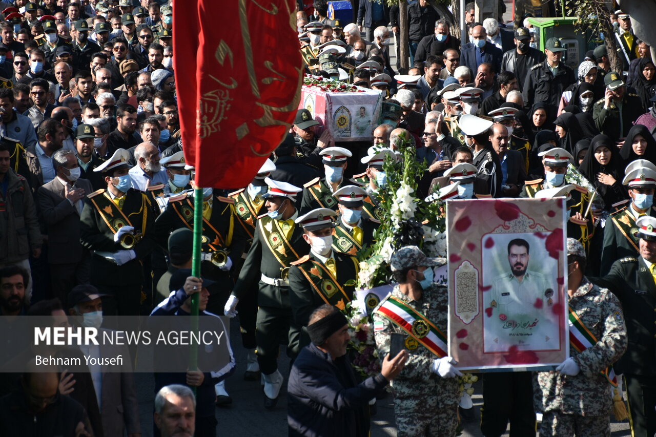مراسم وداع و تشییع پیکر مطهر شهید مدافع وطن سجاد فراهانی