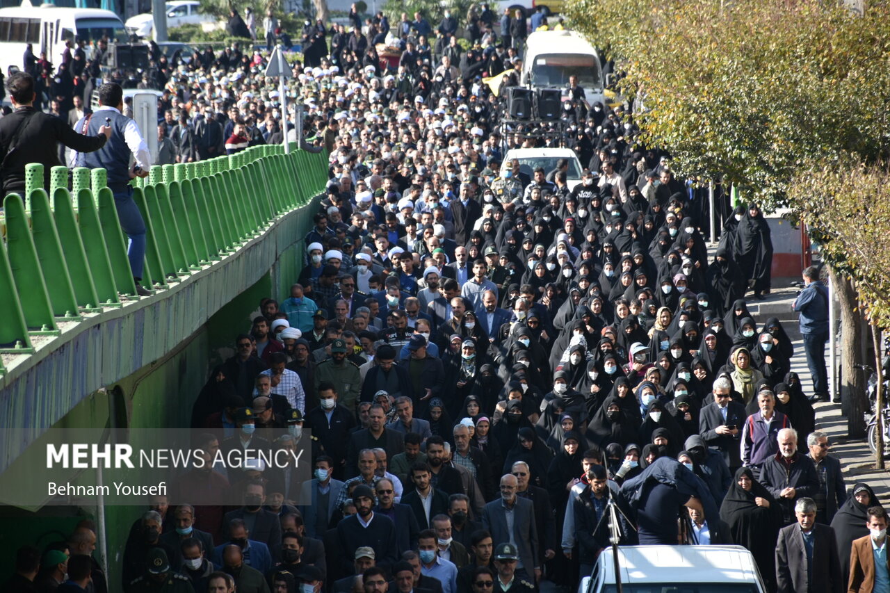 مراسم وداع و تشییع پیکر مطهر شهید مدافع وطن سجاد فراهانی