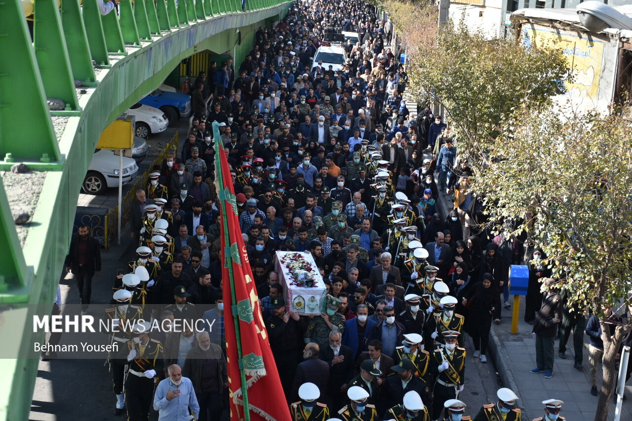 مراسم وداع و تشییع پیکر مطهر شهید مدافع وطن سجاد فراهانی