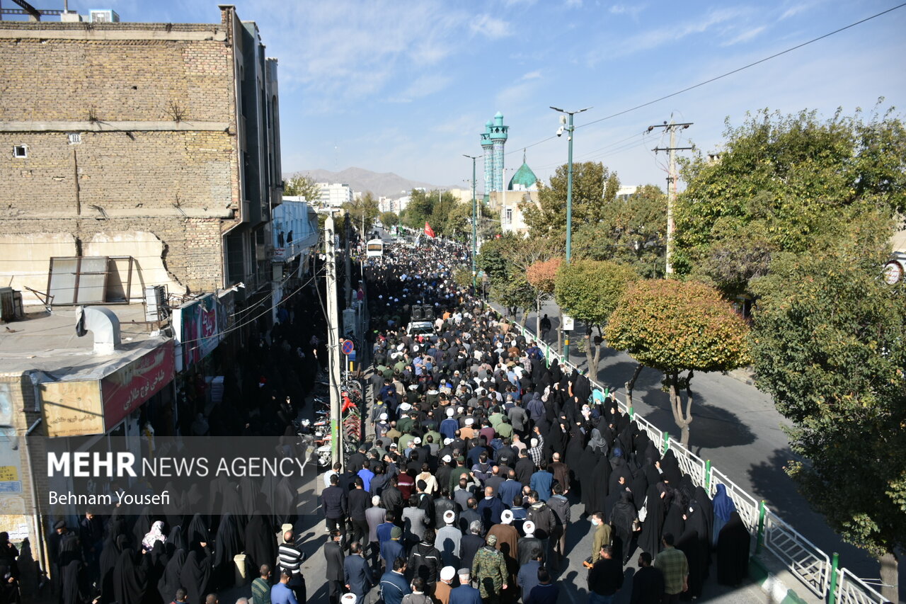 مراسم وداع و تشییع پیکر مطهر شهید مدافع وطن سجاد فراهانی