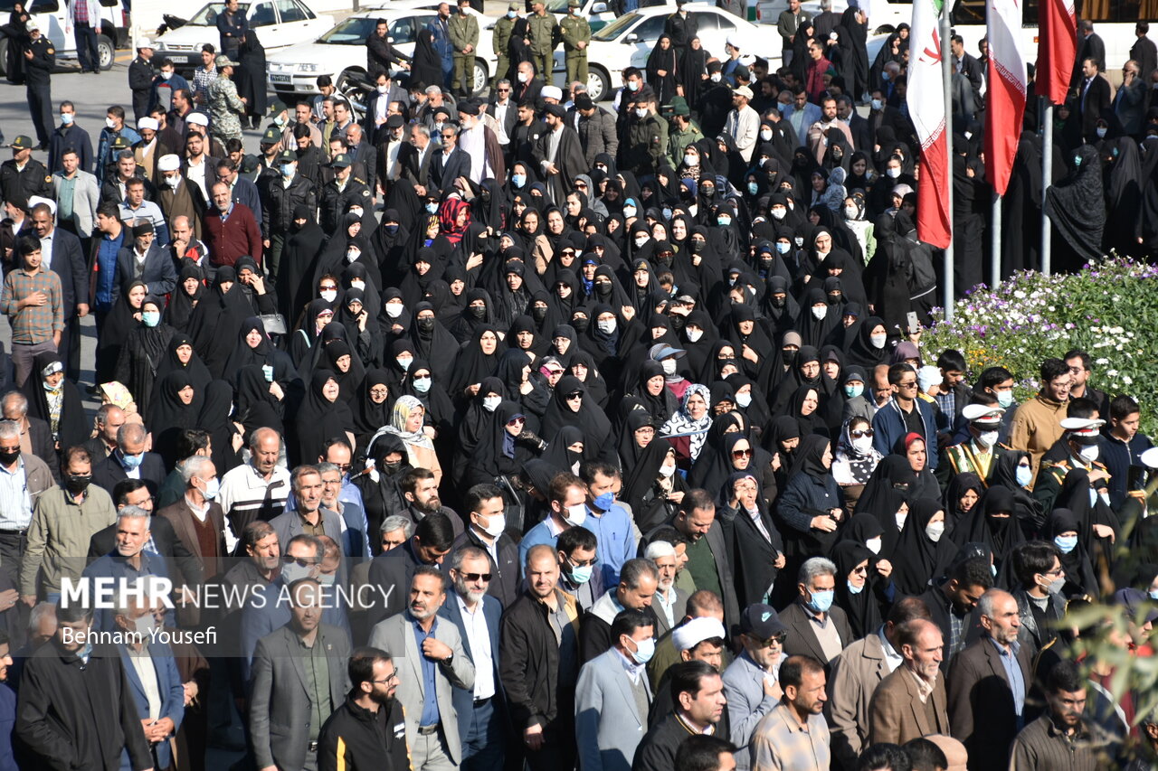 مراسم وداع و تشییع پیکر مطهر شهید مدافع وطن سجاد فراهانی