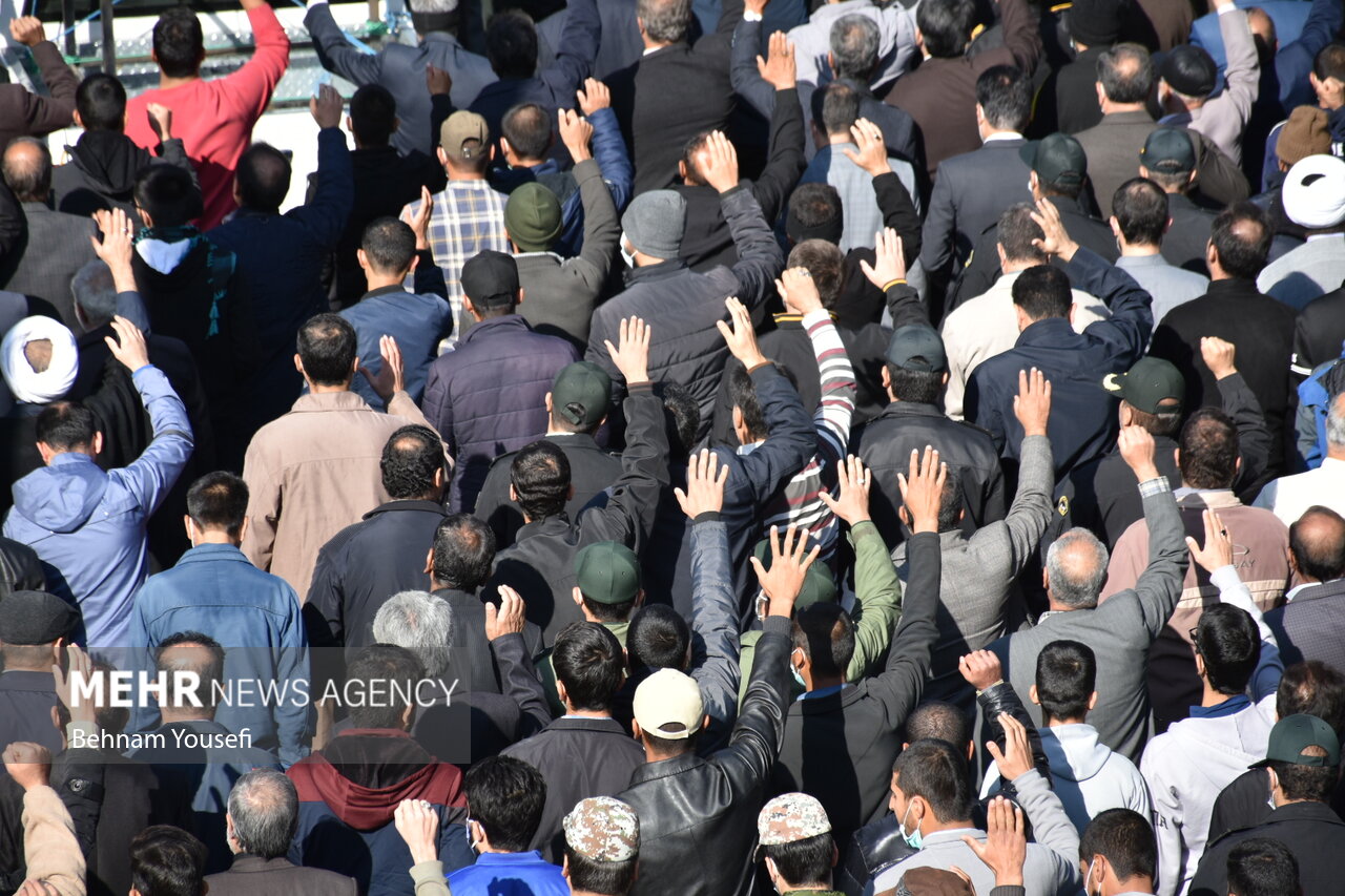 مراسم وداع و تشییع پیکر مطهر شهید مدافع وطن سجاد فراهانی