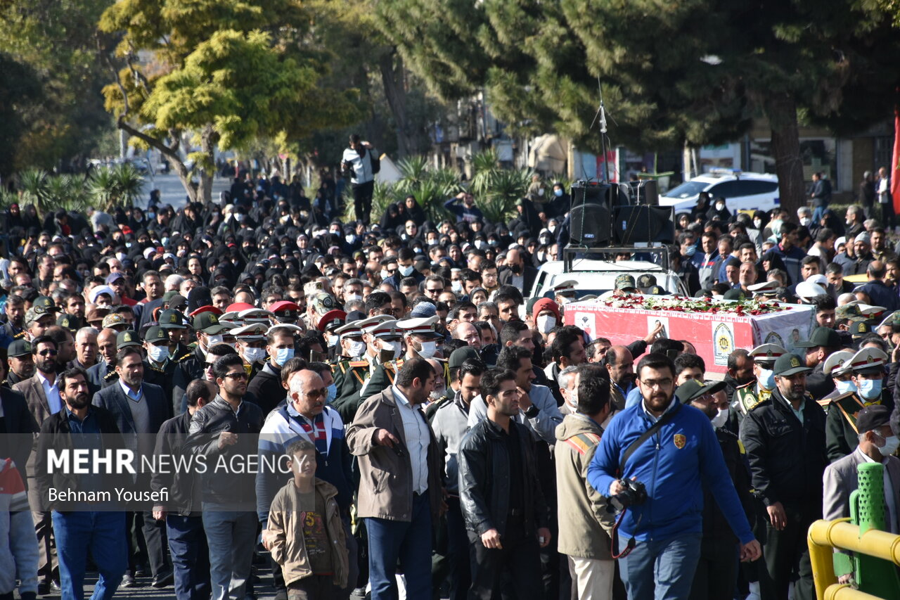 مراسم وداع و تشییع پیکر مطهر شهید مدافع وطن سجاد فراهانی