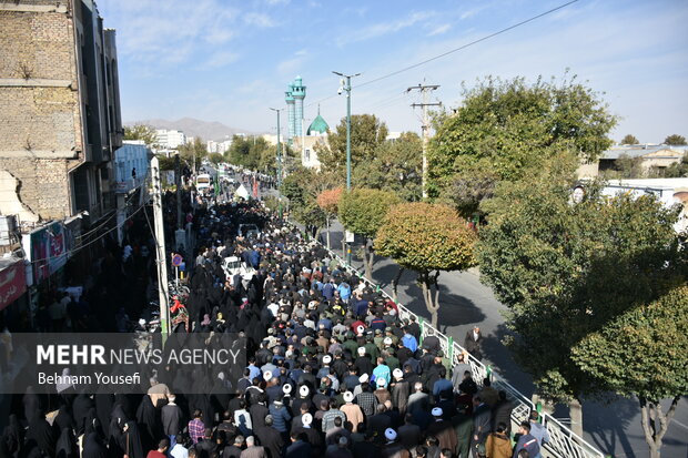 مراسم وداع و تشییع پیکر مطهر شهید مدافع وطن سجاد فراهانی