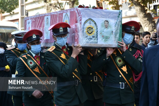 مراسم وداع و تشییع پیکر مطهر شهید مدافع وطن سجاد فراهانی