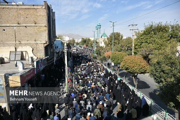 مراسم وداع و تشییع پیکر مطهر شهید مدافع وطن سجاد فراهانی