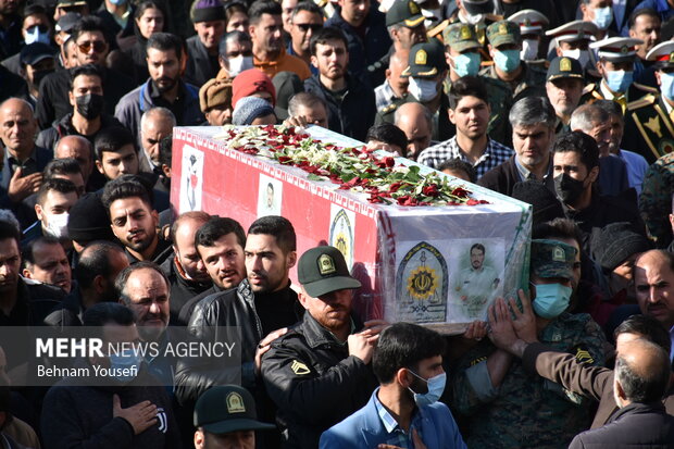 مراسم وداع و تشییع پیکر مطهر شهید مدافع وطن سجاد فراهانی