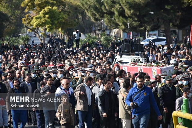 مراسم وداع و تشییع پیکر مطهر شهید مدافع وطن سجاد فراهانی