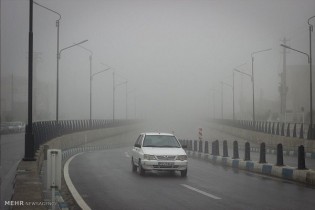 «مه‌گرفتگی» در جاده‌های ۶ استان/ ترافیک سنگین در ورودی‌های تهران