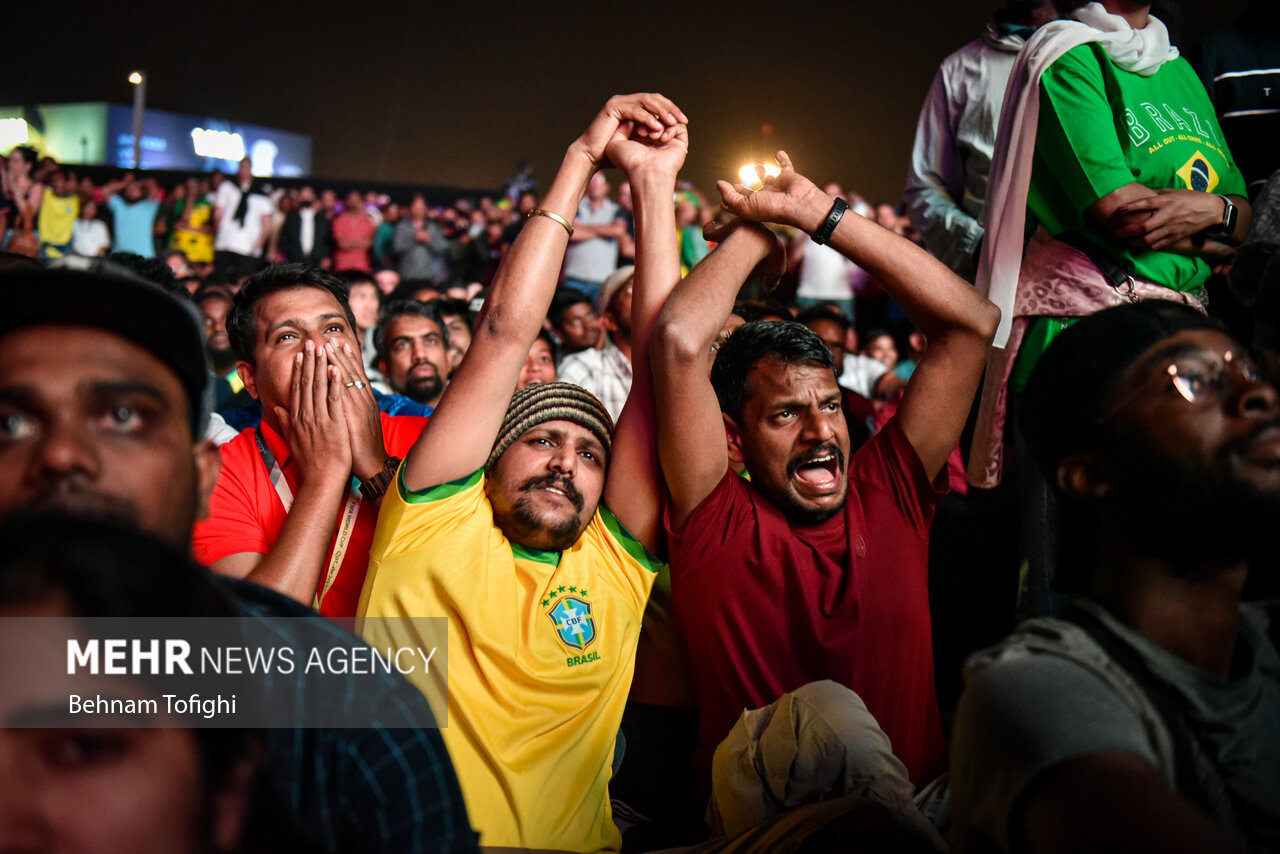 تماشای بازی برزیل و صربستان در فیفا فستیوال