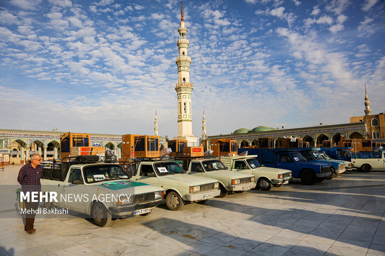 رزمایش اهدای 600 سری جهیزیه به نوعروسان در مسجد مقدس جمکران