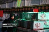 تصاویر / مراسم وداع با پیکر مطهر ۲۰۰ شهید گمنام دوران دفاع مقدس