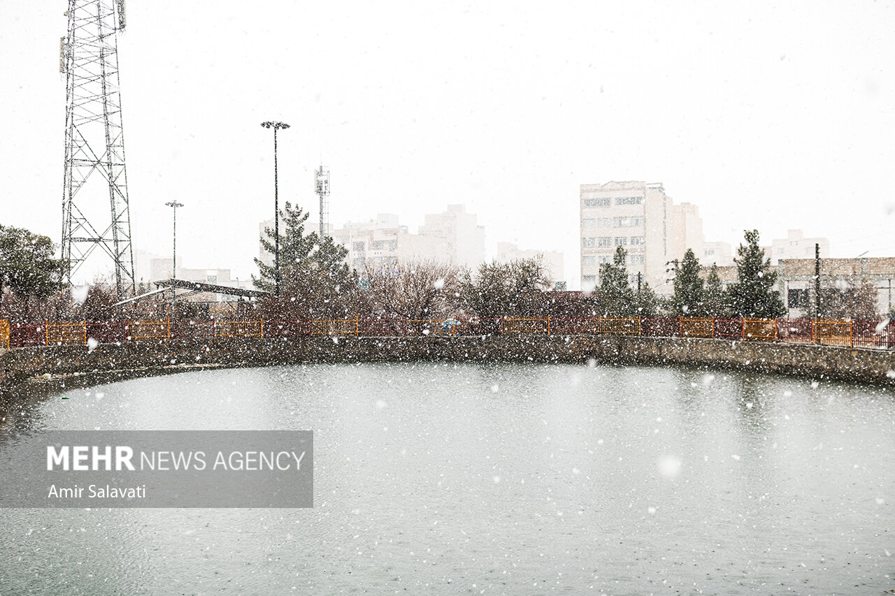 بارش برف بعد از 10 سال در سمنان