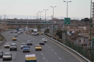 انسداد بزرگراه شهید آوینی تهران به مدت ٤٨ ساعت