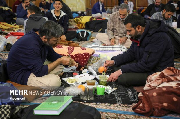 مراسم معنوی اعتکاف در مسجد مقدس جمکران