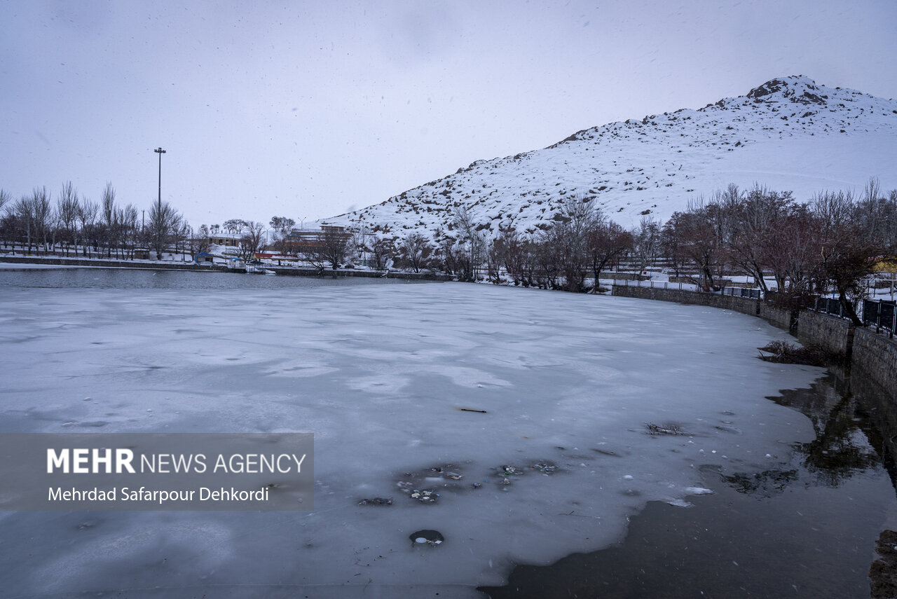 طبیعت زمستانی گرداب بن