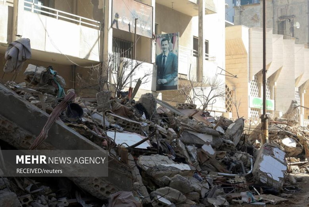 آواربرداری در مناطق زلزله زده سوریه پس از گذشت چند روز از وقوع زلزله مهیب در شهرهایی از ترکیه و سوریه همچنان ادامه دارد