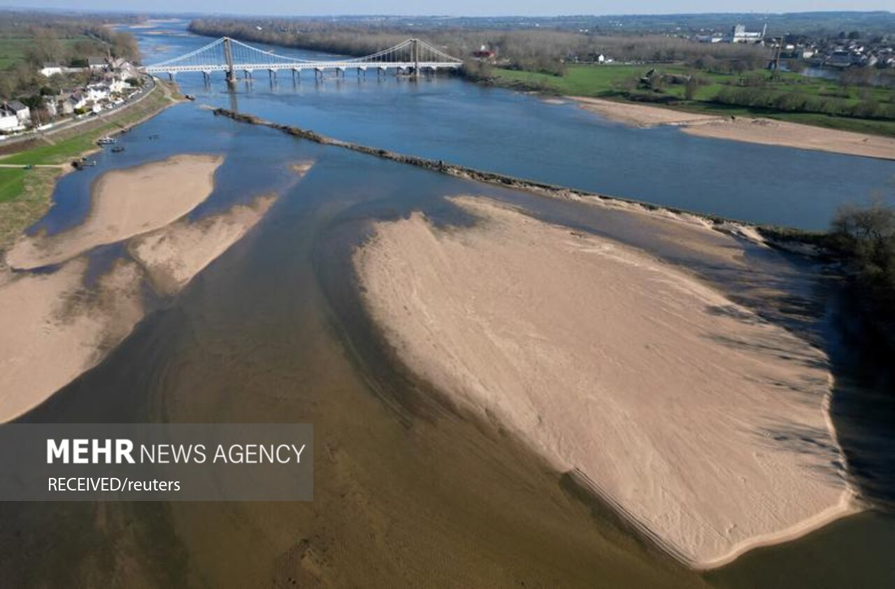 خشکسالی طولانی‌ترین رودخانه فرانسه